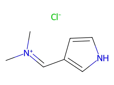 N-((1H-Pyrrol-3-yl)methylene)-N-methylmethanaminium chloride structure