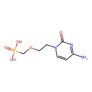 2-Phosphonylmethoxyethylcytosine structure