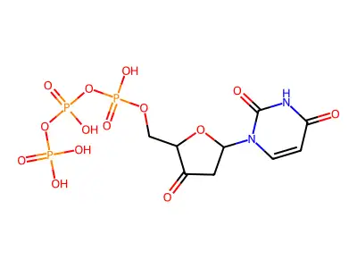 3'-Keto-2'-deoxyuridine 5'-triphosphate structure