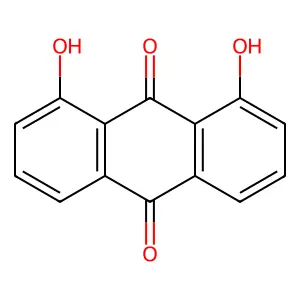 1,8-Dihydroxyanthraquinone structure
