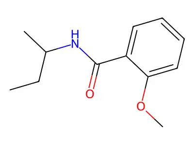 N-(sec-butyl)-2-methoxybenzamide structure