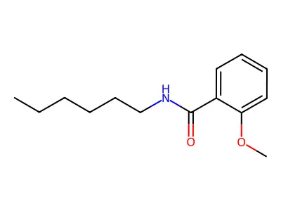 N-hexyl-2-methoxybenzamide structure