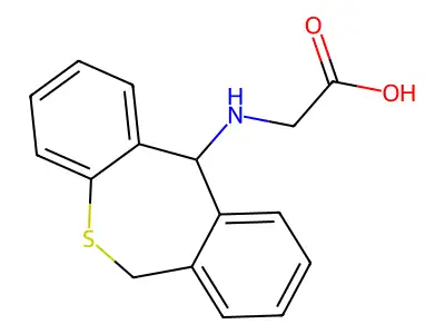 Glycine, N-(6,11-dihydrodibenzo(b,e)thiepin-11-yl)- structure