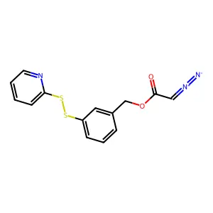 3-(2'-Pyridyldithio)benzyldiazoacetate structure