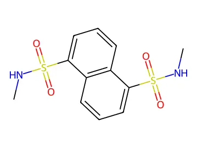 N,N'-dimethylnaphthalene-1,5-disulfonamide structure