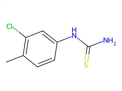 N-(3-Chloro-4-methylphenyl)thiourea structure