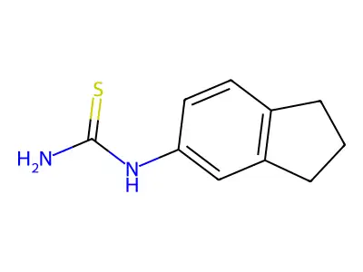 2,3-dihydro-1H-inden-5-ylthiourea structure