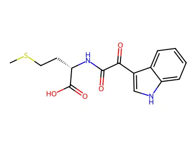 Methionine, N-(3-indolyloxalyl)- structure