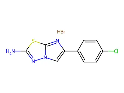 6-(4-Chlorophenyl)imidazo[2,1-b][1,3,4]thiadiazol-2-amine structure