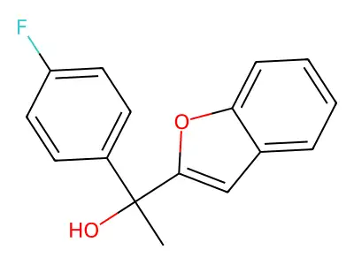 2-Benzofuranmethanol, alpha-(4-fluorophenyl)-alpha-methyl- structure
