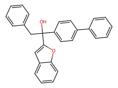 2-Benzofuranmethanol, alpha-(1,1'-biphenyl)-4-yl-alpha-(phenylmethyl)- structure