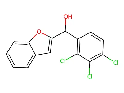 (1-Benzofuran-2-yl)(2,3,4-trichlorophenyl)methanol structure