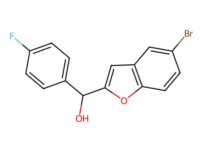 2-Benzofuranmethanol, 5-bromo-alpha-(4-fluorophenyl)- structure