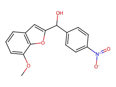 (7-Methoxy-1-benzofuran-2-yl)(4-nitrophenyl)methanol structure