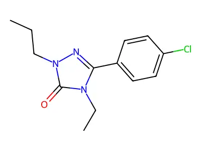 3H-1,2,4-Triazol-3-one, 2,4-dihydro-5-(4-chlorophenyl)-2-propyl- structure