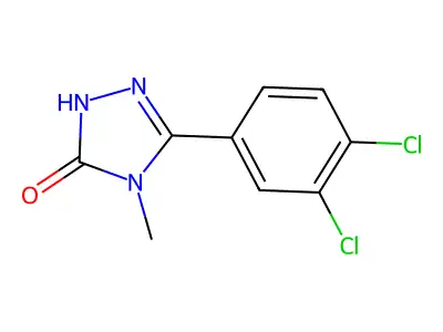 3H-1,2,4-Triazol-3-one, 2,4-dihydro-5-(3,4-dichlorophenyl)-4-methyl- structure
