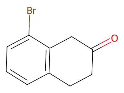 8-Bromo-1,2,3,4-tetrahydronaphthalen-2-one structure
