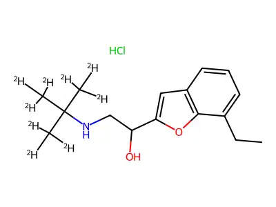 Bufuralol hydrochloride structure