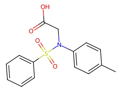 N-(4-Methylphenyl)-N-(phenylsulfonyl)glycine structure