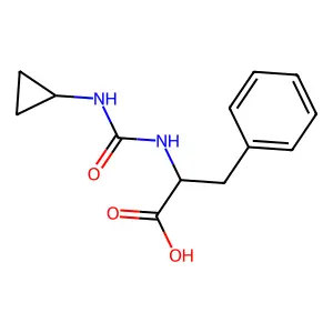 (S)-2-(3-cyclopropylureido)-3-phenylpropanoic acid structure