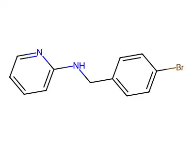 N-[(4-bromophenyl)methyl]pyridin-2-amine structure