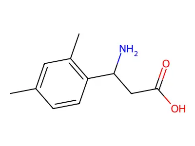 3-Amino-3-(2,4-dimethylphenyl)propanoic acid structure