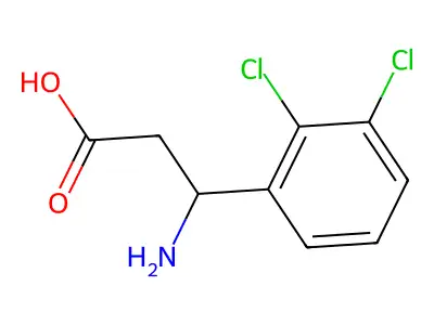 (R)-3-Amino-3-(2,3-dichlorophenyl)propanoic acid structure