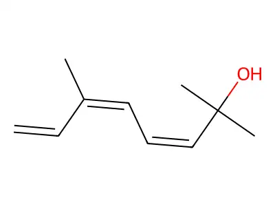 (Z,Z)-2,6-Dimethyl-3,5,7-octatrien-2-ol structure
