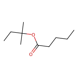 Pentanoic acid, 1,1-dimethylpropyl ester structure