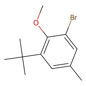 1-Bromo-3-tert-butyl-2-methoxy-5-methylbenzene structure