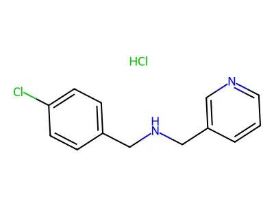 N-(4-Chlorobenzyl)-1-(pyridin-3-yl)methanamine hydrochloride structure