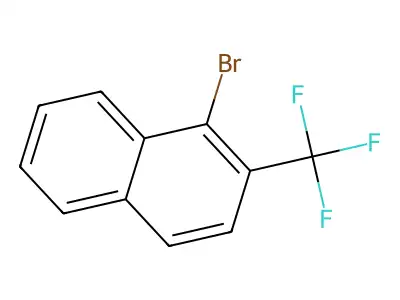 1-Bromo-2-(trifluoromethyl)naphthalene structure