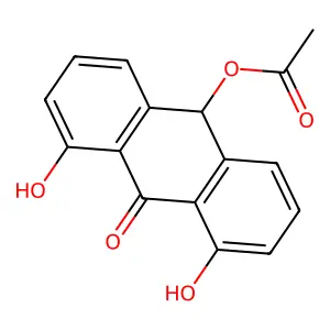 9(10H)-Anthracenone, 10-(acetyloxy)-1,8-dihydroxy- structure