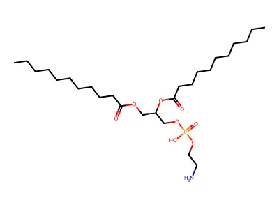 1,2-Diundecanoylphosphatidylethanolamine structure