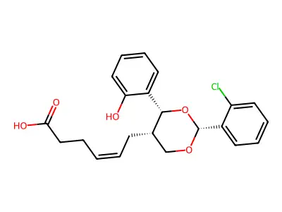 C22H23ClO5 structure