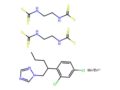 Penconazole-mancozeb mixt. structure