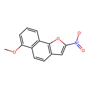 6-Methoxy-2-nitronaphtho(1,2-b)furan structure