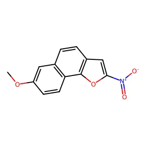 7-Methoxy-2-nitronaphtho(1,2-b)furan structure