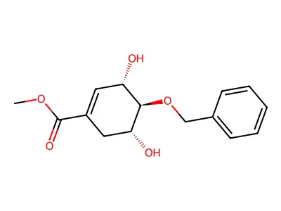 methyl 4-O-benzyl-3-epishikimate structure