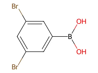 3,5-Dibromobenzeneboronic acid structure