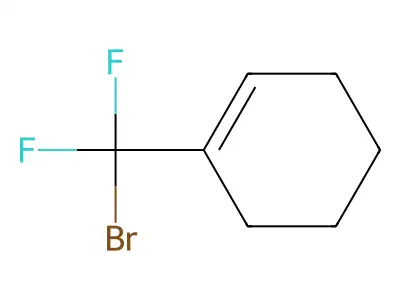 1-(Bromodifluoromethyl)cyclohex-1-ene structure