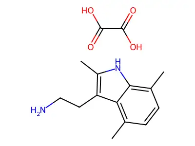 2-(2,4,7-trimethyl-1H-indol-3-yl)ethanamine structure