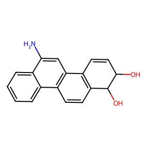 6-Aminochrysene-1,2-dihydrodiol structure