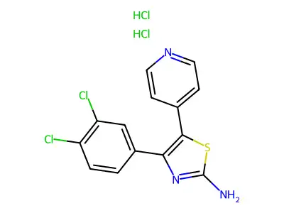 4-(3,4-Dichlorophenyl)-5-(4-pyridinyl)-2-thiazolamine structure