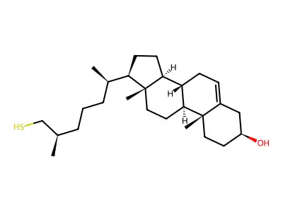 26-Thiacholesterol structure