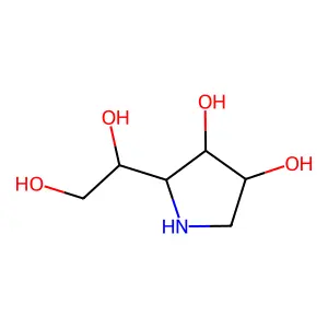 1,4-Dideoxy-1,4-imino-D-allitol structure