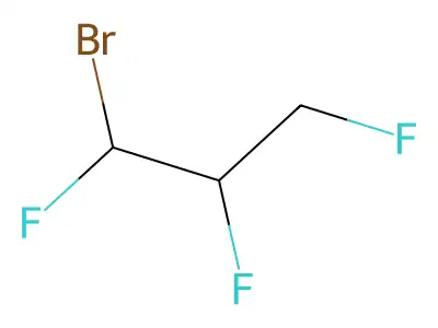 1-Bromo-1,2,3-trifluoropropane structure