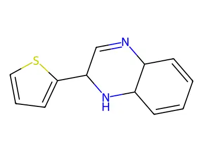 2-Thiophen-2-yl-1,2,4a,8a-tetrahydroquinoxaline structure