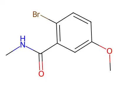 2-bromo-5-methoxy-N-methylbenzamide structure