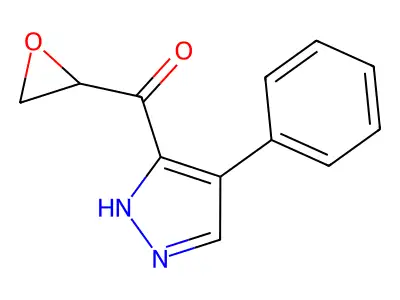 oxiran-2-yl-(4-phenyl-1H-pyrazol-5-yl)methanone structure